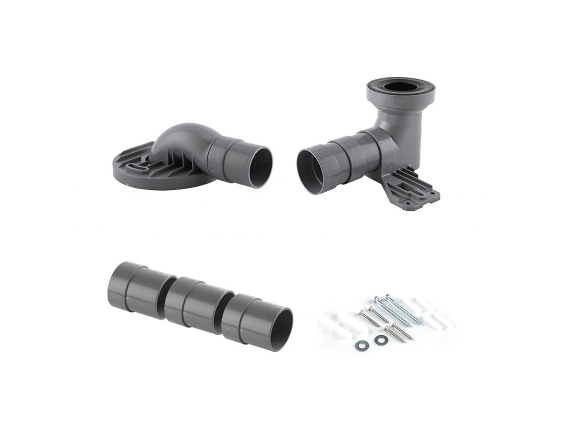 Adaptador Deslocador De Vaso Sanitário Conexão De Drenagem Acessório De Instalação Com 3 Seções Móveis