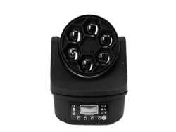 Efectos de luz, haz y lavado ajustables, control DMX, 6 LED RGBW de 15 W, enchufe OEM europeo
