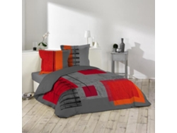 Conjunto de Edredón 100% Algodón 240X220 Cuadro DOUCEUR D'INTERIEUR