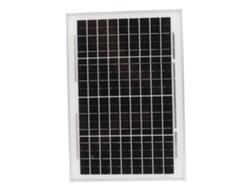 Panel Solar Monocristalino De 18 V Y 10 W, Preperforado, Resistente Al Agua Ip65, Para Iluminación Exterior Fuera De La Red.