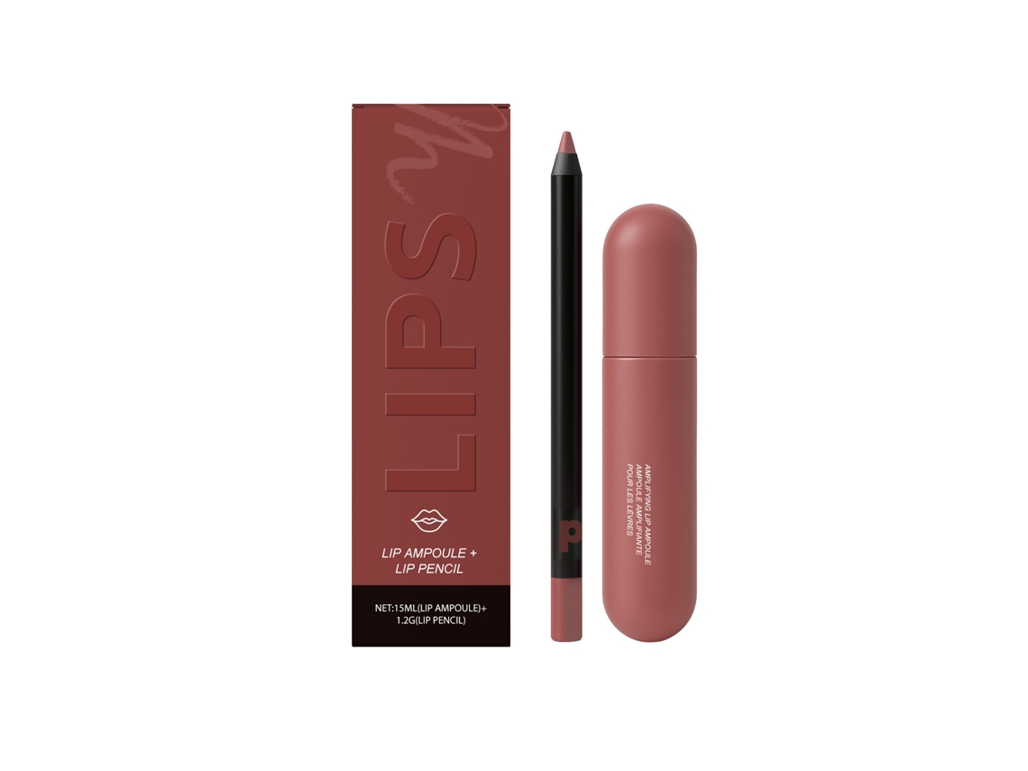 Brillo labial hidratante, contorno de labios con sabor a pastel de fresa