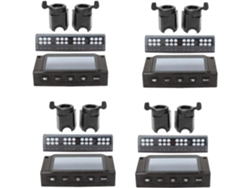 4 Cubiertas Lcd Para Patinete S1, S2 Y S3 De 8 Pulgadas Con Acelerador, Freno, Empuñadura Y Luz Led.