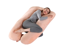 Almohada Para Embarazadas, Almohada En U Desmontable Y Lavable, Gran Cojín De Espalda