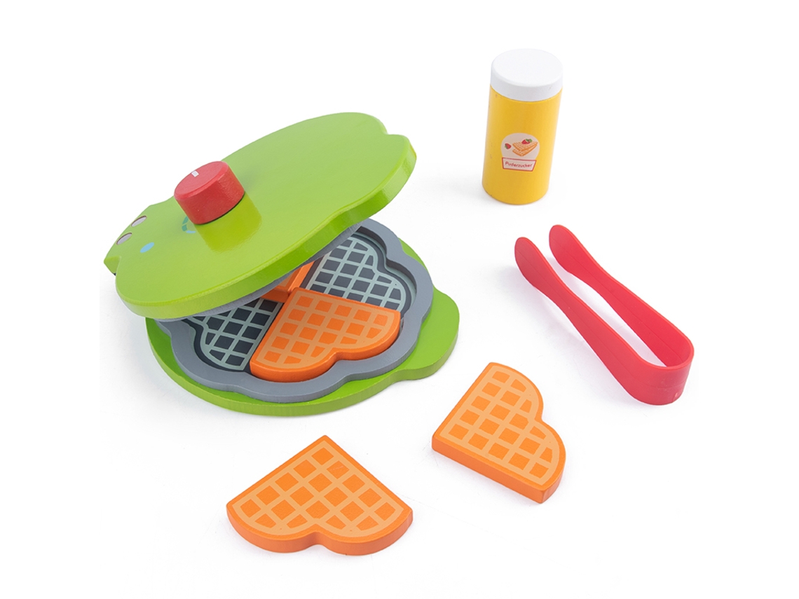Juguete de cocina infantil simulado, ollas y sartenes de madera Mdug (Máquina para hacer panqueques)