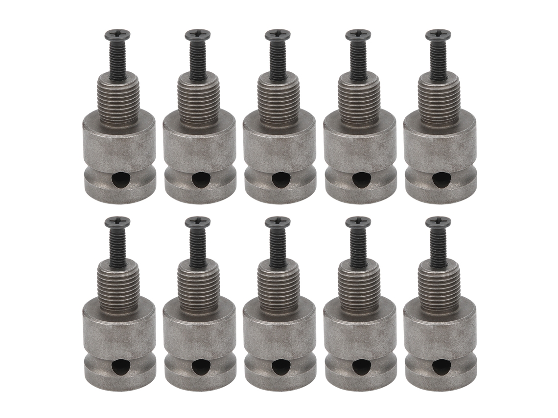 Adaptador para llave eléctrica con accionamiento cuadrado de 1/2", acero al carbono, 10 piezas, accesorios para herramientas eléctricas