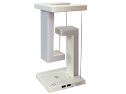 Lámpara de levitación magnética con cargador inalámbrico, lámpara de levitación con carga inalámbrica para teléfono celular, interruptor táctil con brillo