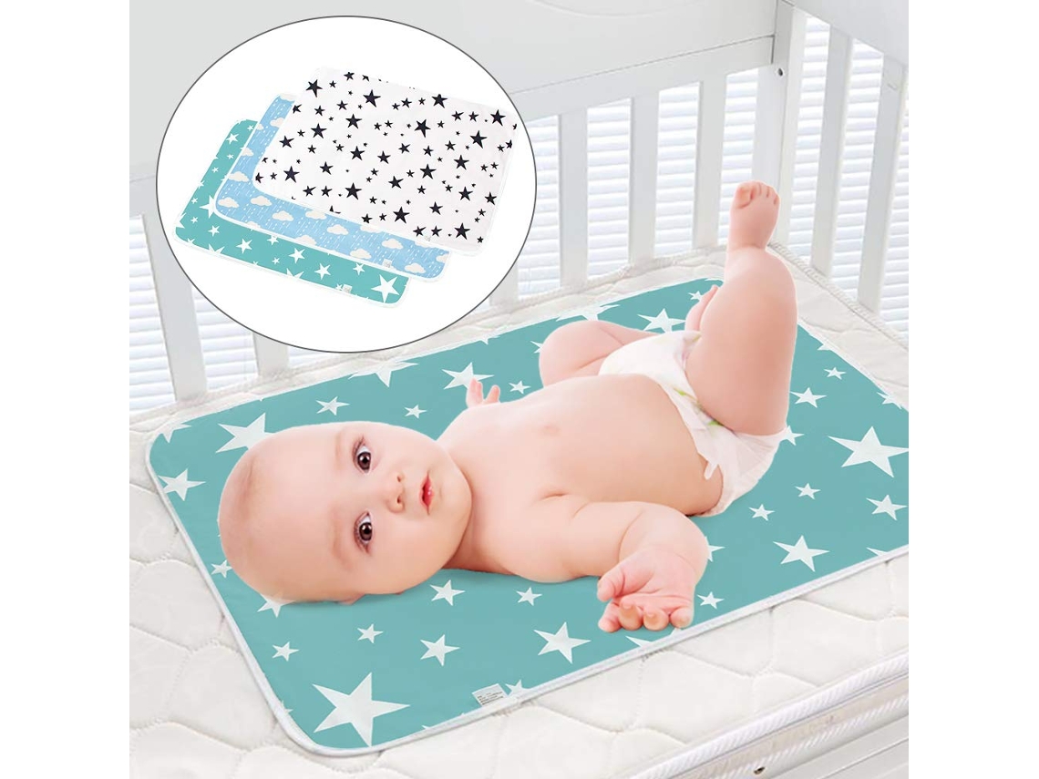Cambiador de pañales portátil, impermeable, protector de cama, tapete de juego