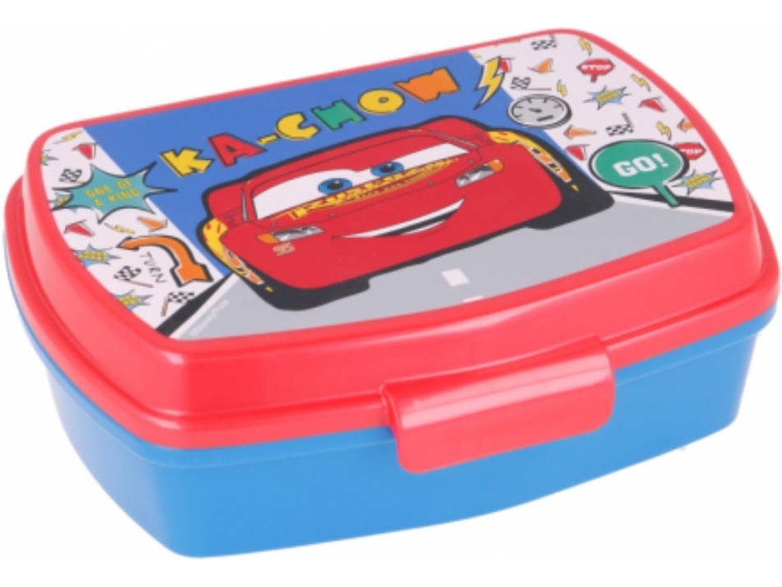 Lonchera CARS (Azul - Plástico - 6 x 17 x 14 cm)