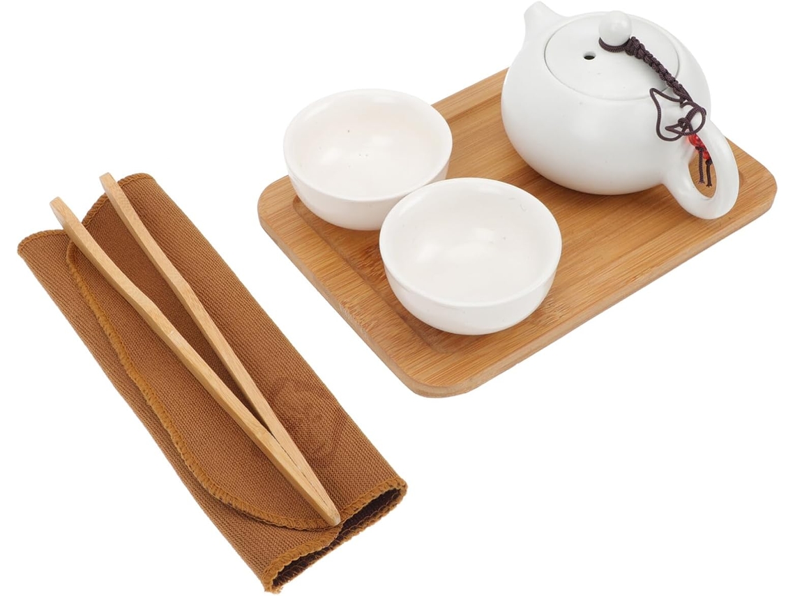 Té, Cerámica, Antiescaldaduras, Té De Viaje Portátil De Cerámica Con Diseño De Asa Para Tetera Y Tazas I