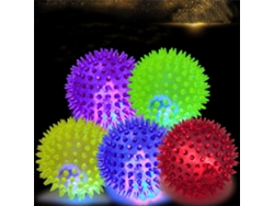 Pelota LED para perros, de PVC, con puentes brillantes y elásticos.
