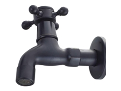Cabezal De Ducha Vintage De Agua Fría Con Monomando, Interfaz G1/2, Montaje En Pared, Lavabo De Baño, Negro.