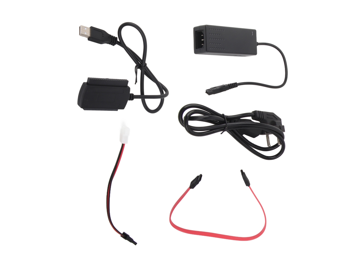 Adaptador Convertidor De Cable De Unidad Sata Pata Ide A Usb 2.0 Con Alimentación Ac Externa