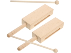 Juegos De Baquetas De Madera Con Mangos, Instrumento De Percusión Versátil Para Principiantes Y