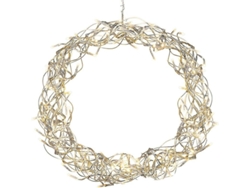 Girlanda Luminosa de Metal Led 2025 com Bateria para Natal Decoração de Suspensão