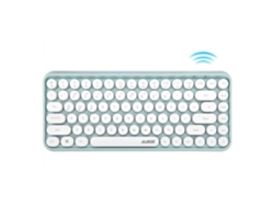 Teclado inalámbrico 308i de modo dual, Bluetooth, teclado circular de 84 teclas para iOS | Teclado Everley891 (verde)