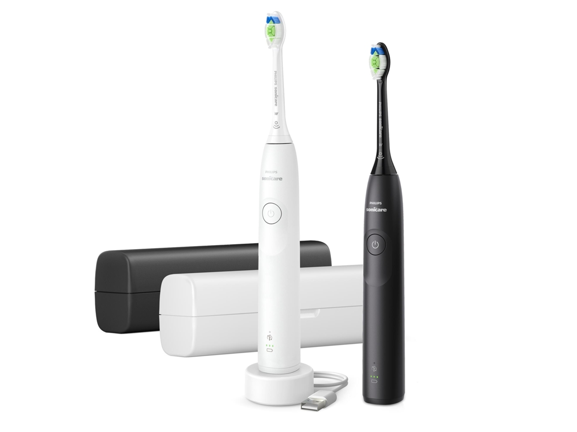 Cepillo de Dientes Eléctrico PHILIPS HX7109/01 Blanco y Negro (2 unidades)