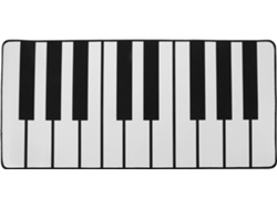 Alfombrilla De Ratón Extragrande Con Diseño De Teclas De Piano, Superficie Lisa Y Precisa.