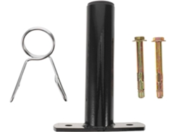 Soporte de pared para discos de levantamiento de pesas, negro, metal, gimnasio, deportes