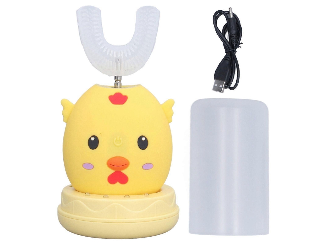 Cepillo de dientes eléctrico automático GOKOCO para niños, con forma de U, 3 modos y limpieza bucal de 360°, para niños y niñas de 6 a 12 años.