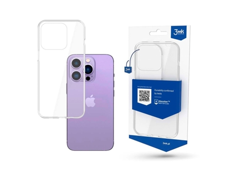 Funda Armor para iPhone 15 Pro 3MK Transparente