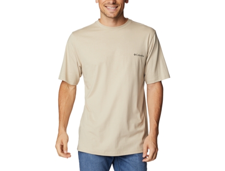 Camiseta de Hombre GUESS Columbia Algodón Beige (S)
