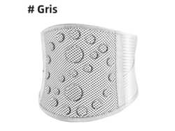 Cinturón de terapia magnética autocalentable para el dolor lumbar (gris S)