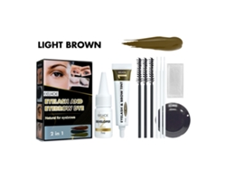 Kit de tinte 2 en 1 para cejas y pestañas: resistente al sudor y de larga duración.