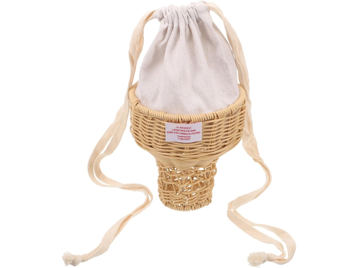 Bolsa Ciieeo Kawaii Em Formato De Sorvete Para Adolescentes, Bolsa De Ombro Prática, Interior Espaçoso.