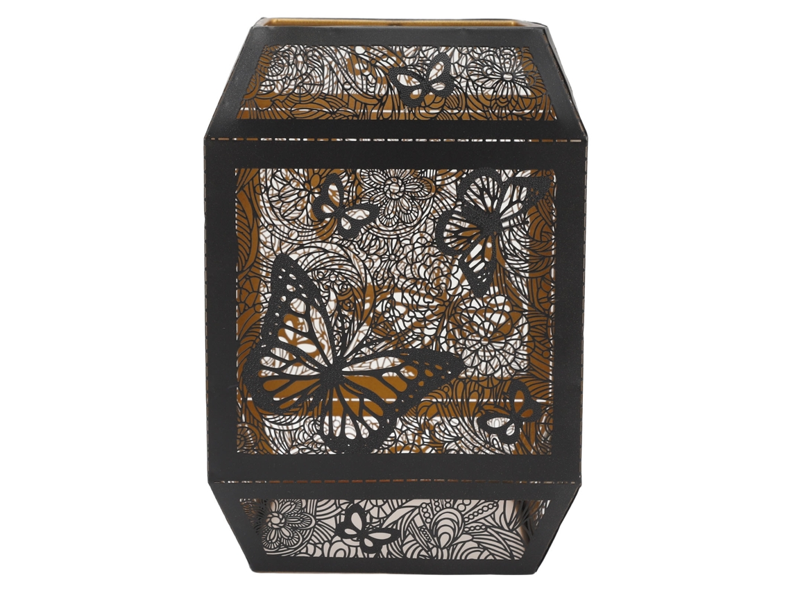 Rebe-abajur De Hierro Forjado Estilo Moderno Decorativo Con Tallado Hueco Para Lámpara De Mesa E27 E26