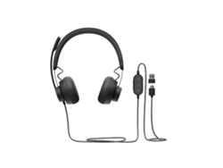 Logitech Zone Wired Uc Diadema Diadema Negro