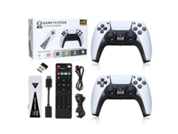 Consolas De Videojuegos 4k Game Stick 64g 10000 Juegos Retro 2x Controladores Inalámbricos