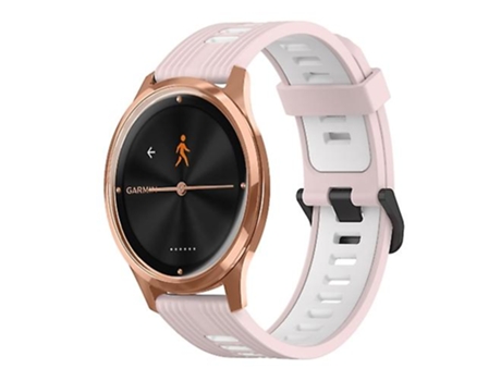 Correa Smartwatch Para Garmin Move Luxe 20Mm Rosa-Blanco VENISYMLIS