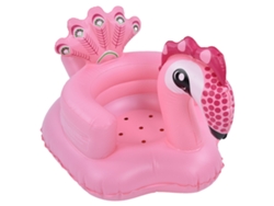 Silla Hinchable Para Bebé Con Forma De Pavo Real, Multifuncional, Para Baño Y Aprendizaje, De Pvc, De 4 A 30 Meses.