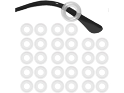 14paris - Patillas de silicona redondas para gafas, cómodas y antideslizantes, Oreja Rosewell