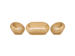 Conjunto de Asientos de Exterior en Ratán BELIANI Maiori de Ratán/Mimbre Natural 180X110X88