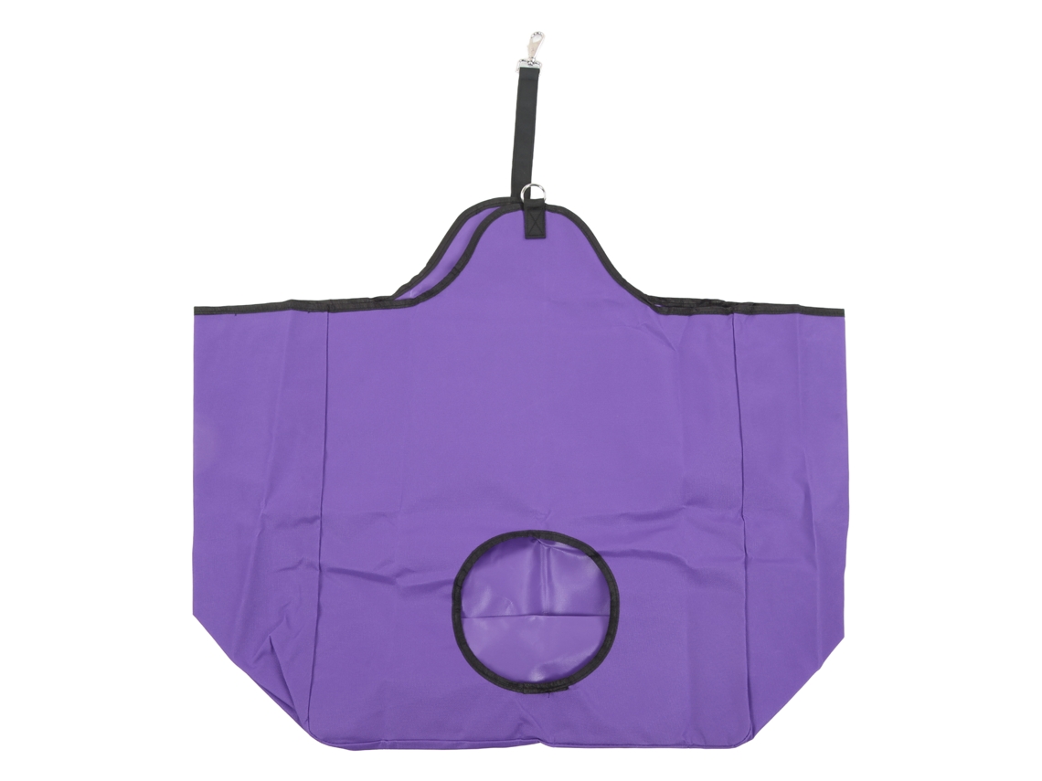 Bolsa De Heno Para Caballos 600d Oxford Plegable Con Gancho Capacidad Grande Morado Para Exterior