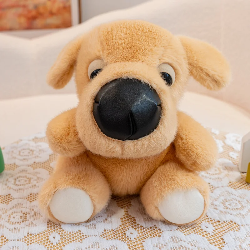 (oro, 15 Cm) Peluche De Perro De Dibujos Animados Con Nariz Grande, Regalo De Cumpleaños