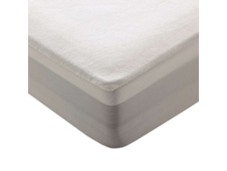 Protector de Colchón cama 120 Nalui  Impermeable [Hasta 30cm] Blanco