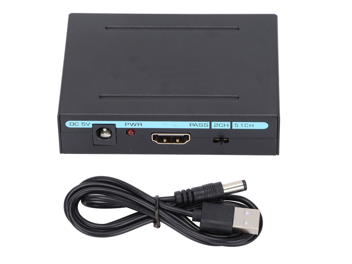Conversor De Áudio 4k Hdmi Para Spdif/rca, Extrair Áudio Estéreo Com 3 Modos, Compatível Com Fire Stick