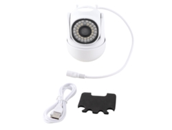 Cámara de seguridad inalámbrica inteligente para uso en interiores y exteriores con Wi-Fi.