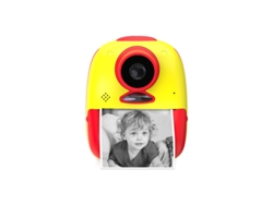 Linda cámara de juguete Polaroid HD para niños que puede tomar e imprimir fotos [Roja y amarilla]