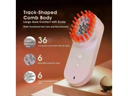 Cepillo para el crecimiento del cabello, cuidado capilar, peine para masaje del cuero cabelludo, mini peine de terapia LED EMS. Tienda Jinyubo