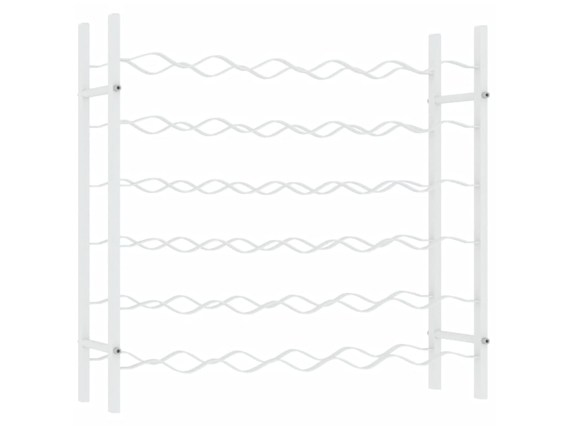 Botellero VIDAXL Blanco Metal (65x22x58.5 cm )