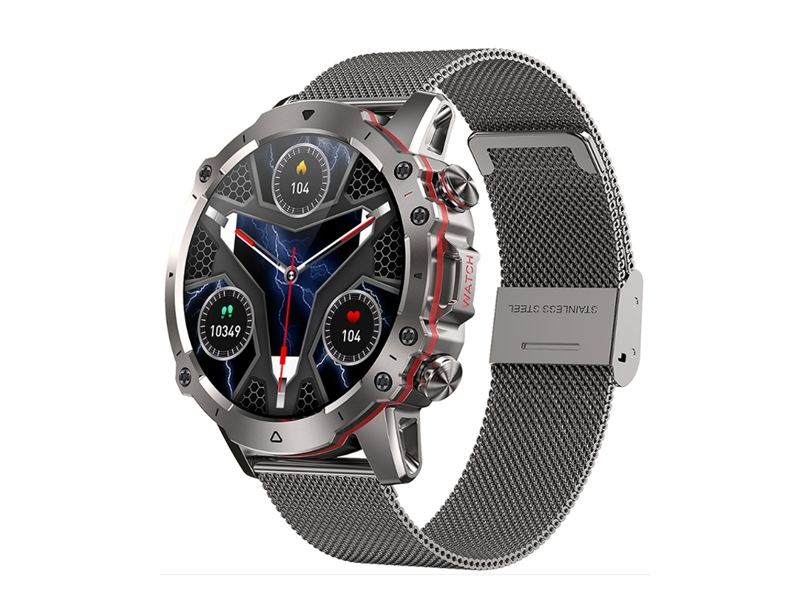Reloj Inteligente con Llamada Bluetooth Pantalla de 1,43 Pulgadas Monitorización de Ritmo Cardíaco y Presión Arterial y Varios Modos Deportivos YEMAESRE