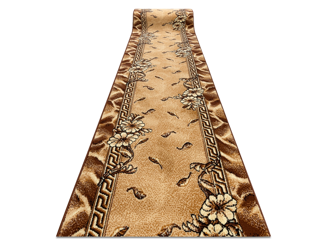Alfombra de Pasillo Bcf Trio Dorado Oscuro 70 cm