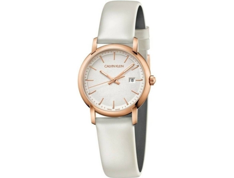 Reloj CALVIN KLEIN Mujer (Piel - Blanco)