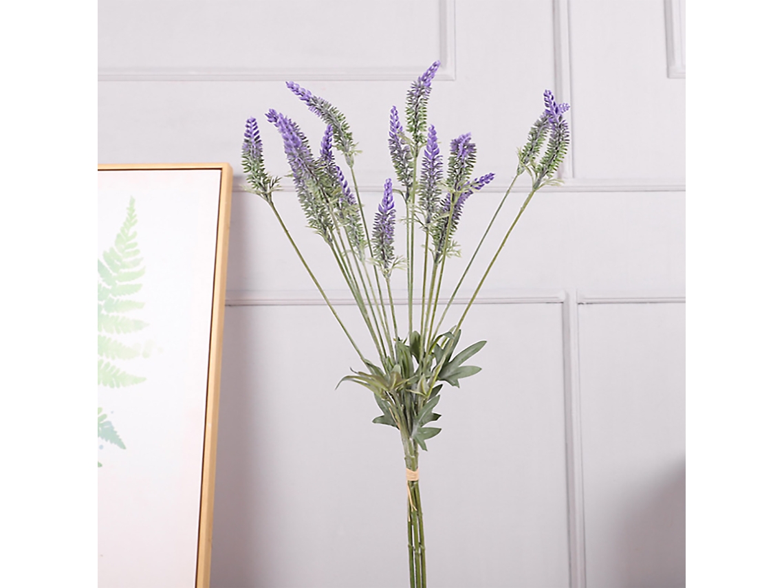 Rama artificial de lavanda para decoración de bodas y hogar