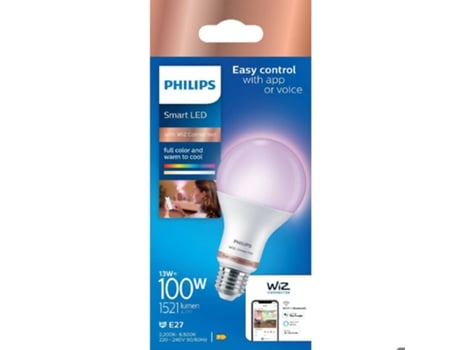 Bombilla LED PHILIPS E27 13W 1521 Lumen Wifi