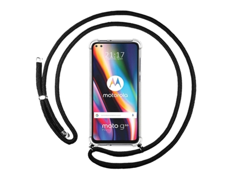 Carcasa Motorola Moto G 5G Plus TUMUNDOSMARTPHONE Colgante Negro