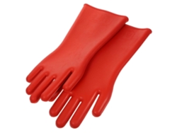 Guantes De Trabajo Eléctricos De Caucho Rojo, Ligeros Y Flexibles, Con Palma Ergonómica.